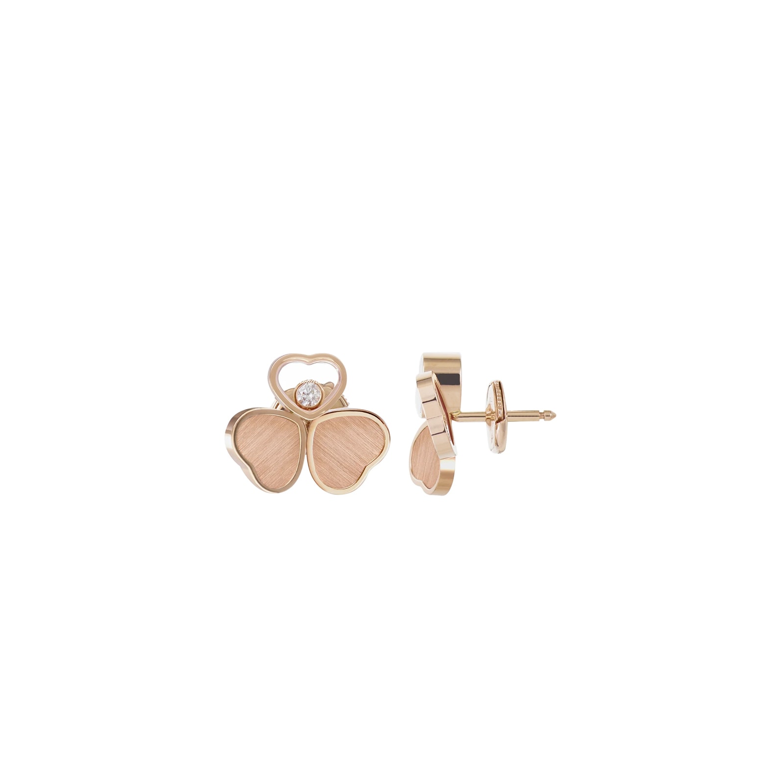 Chopard Happy Hearts Wings Earrings, Ethical Rose Gold, Diamonds Chopard Happy Hearts Wings Earrings, Ethical Rose Gold, Diamonds