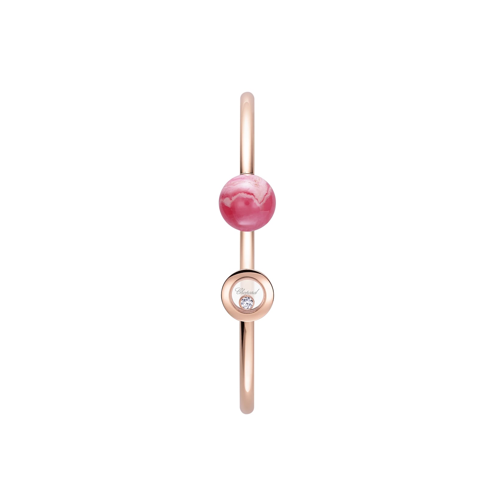 Chopard Happy Diamonds Planet Bangle, Ethical Rose Gold, Diamond, Rhodochrosite Chopard Happy Diamonds Planet Bangle, Ethical Rose Gold, Diamond, Rhodochrosite