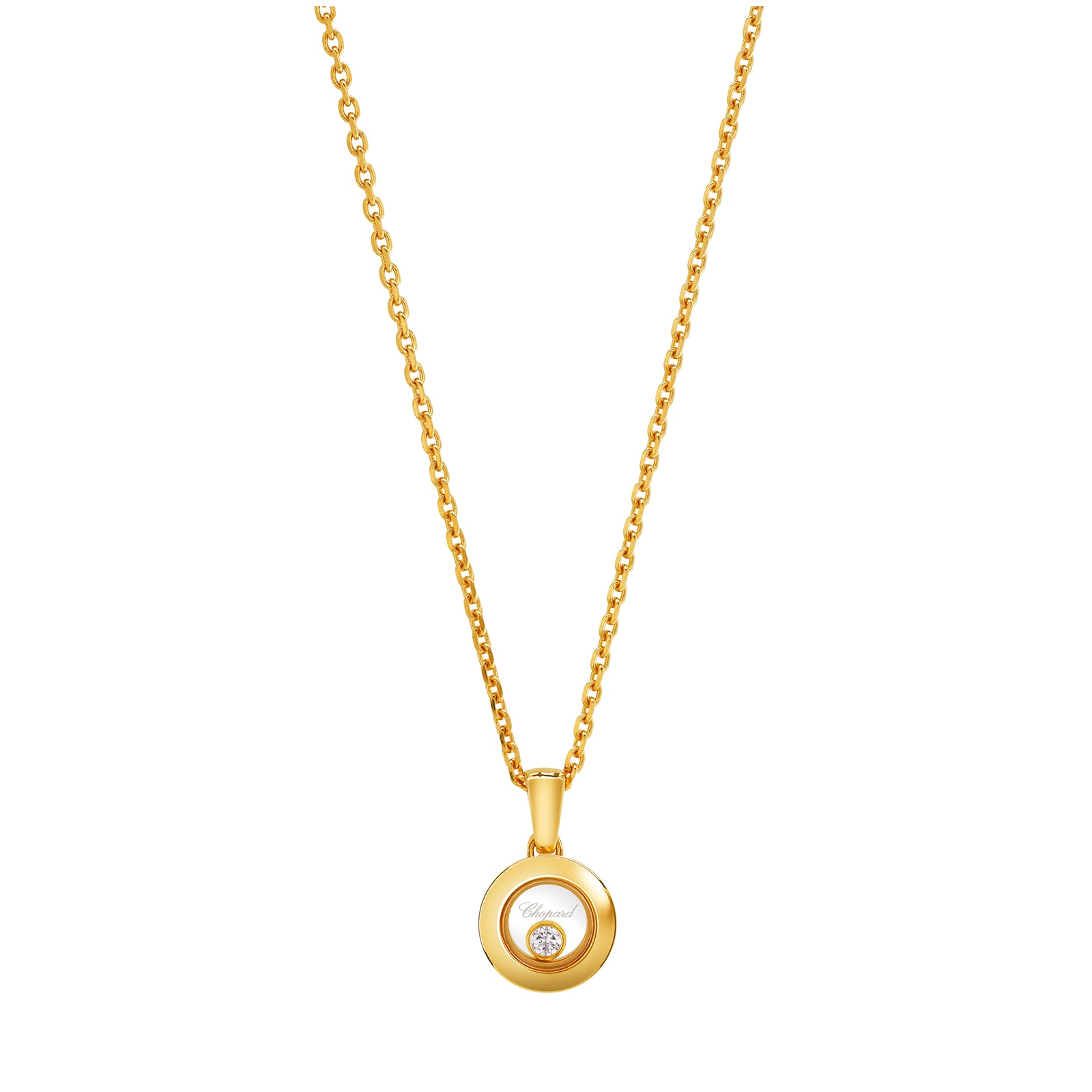 Chopard Happy Diamonds Icons Pendant, Ethical Yellow Gold, Diamond Chopard Happy Diamonds Icons Pendant, Ethical Yellow Gold, Diamond