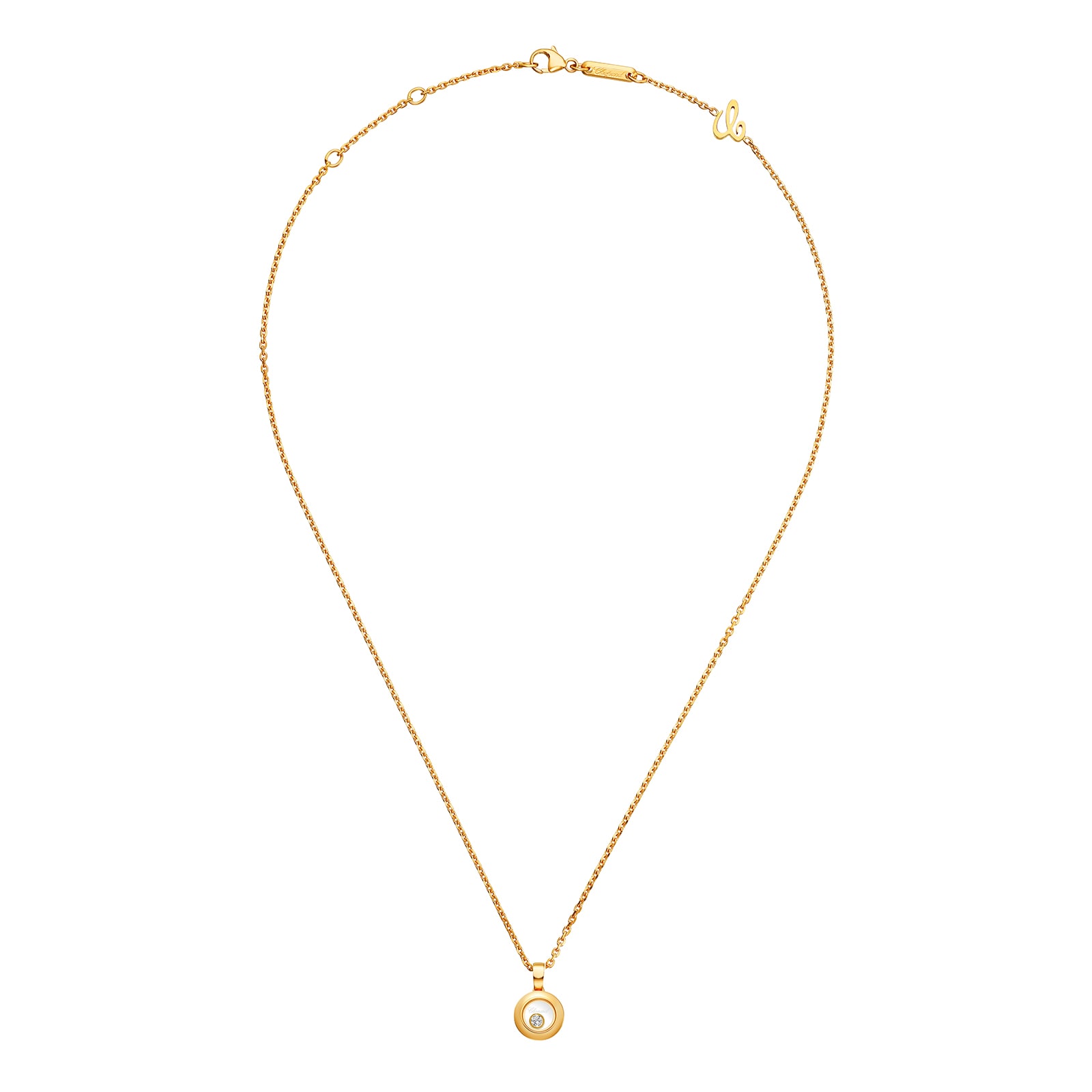 Chopard Happy Diamonds Icons Pendant, Ethical Yellow Gold, Diamond Chopard Happy Diamonds Icons Pendant, Ethical Yellow Gold, Diamond
