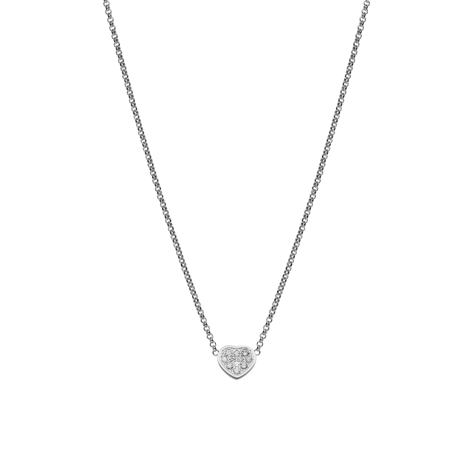 Chopard Happy Hearts White Gold Diamond Pendant Chopard Happy Hearts White Gold Diamond Pendant