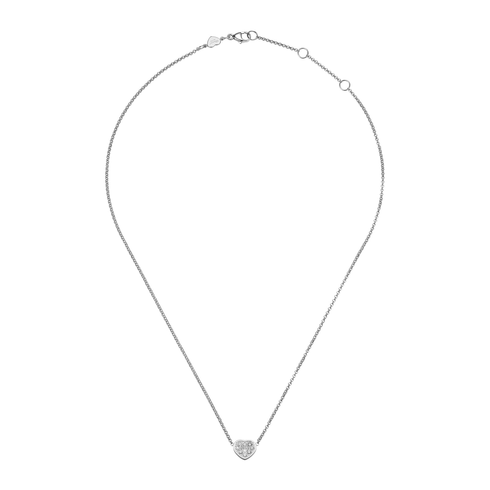 Chopard Happy Hearts White Gold Diamond Pendant Chopard Happy Hearts White Gold Diamond Pendant