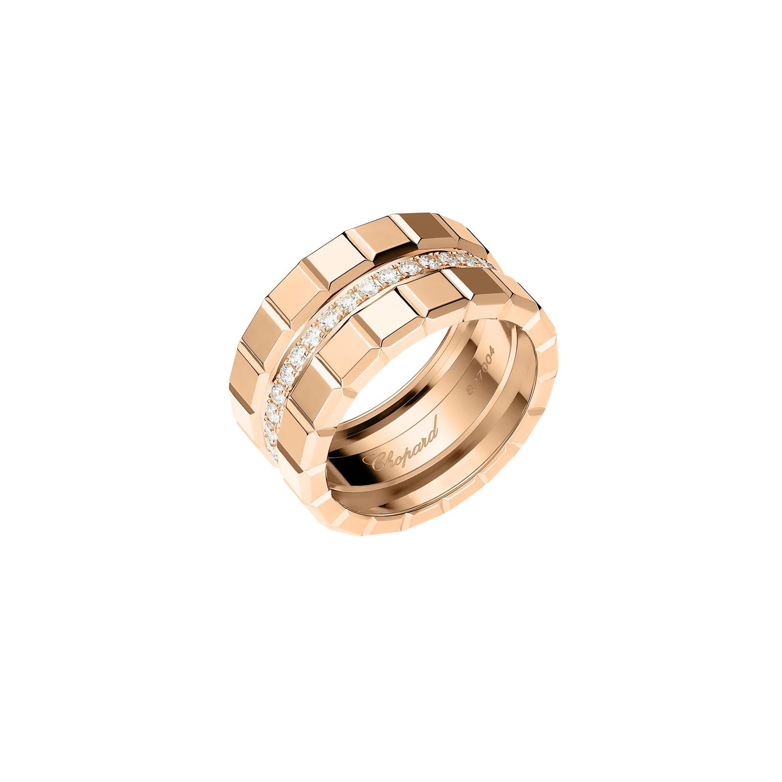 Chopard Ice Cube Ring, Ethical Rose Gold, Diamonds Chopard Ice Cube Ring, Ethical Rose Gold, Diamonds