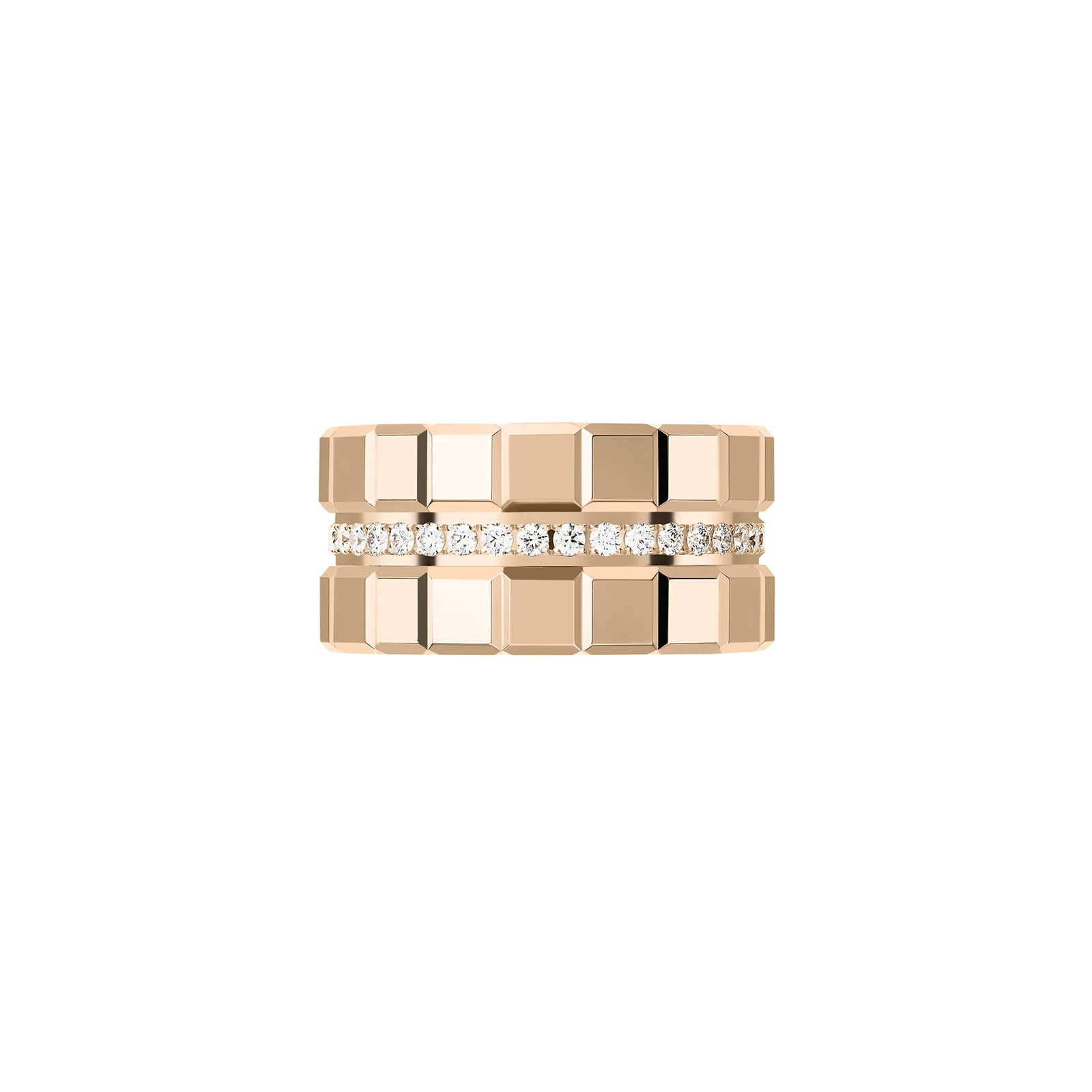 Chopard Ice Cube Ring, Ethical Rose Gold, Diamonds Chopard Ice Cube Ring, Ethical Rose Gold, Diamonds