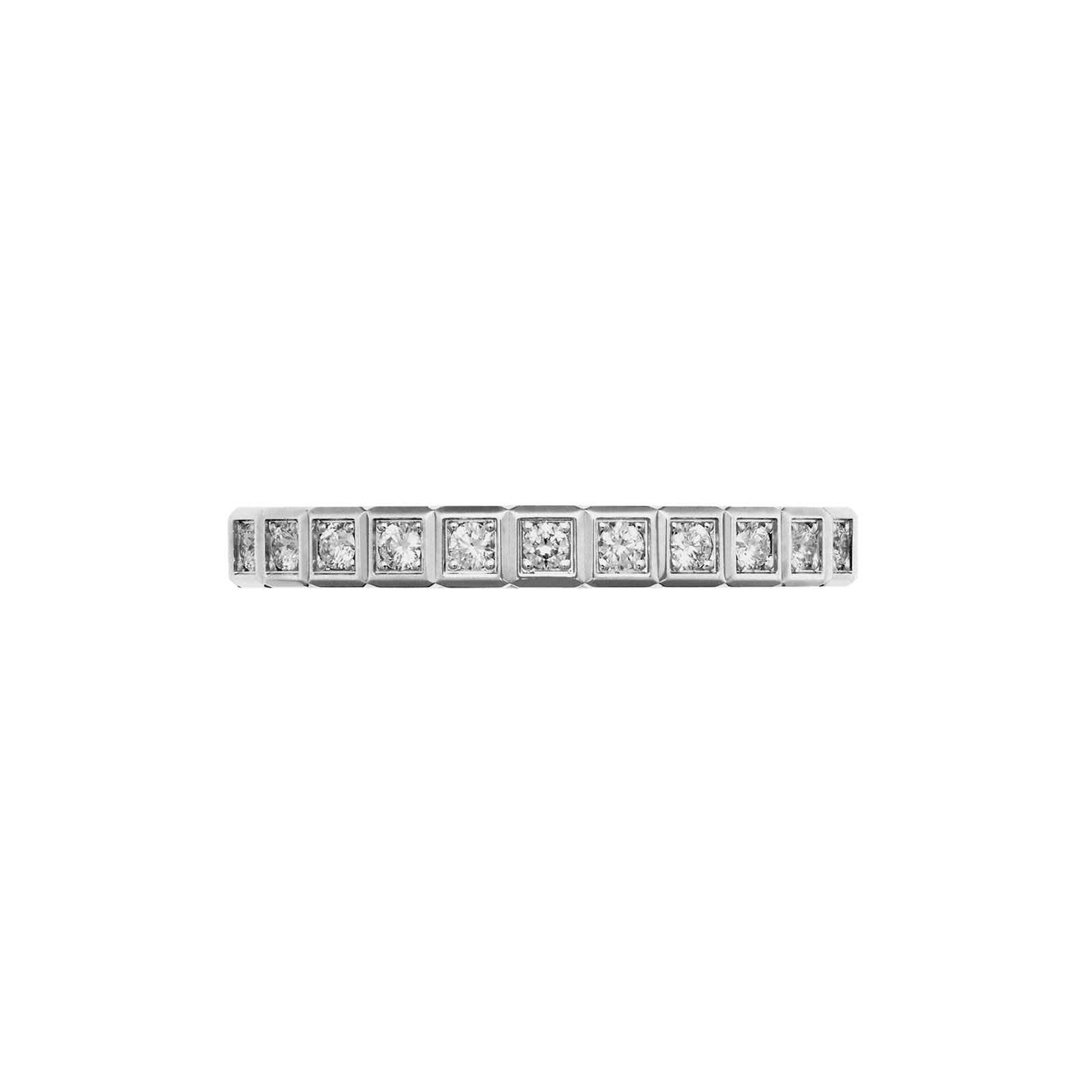 Chopard Ice Cube Ring, Ethical White Gold, Half-Set Diamonds Chopard Ice Cube Ring, Ethical White Gold, Half-Set Diamonds
