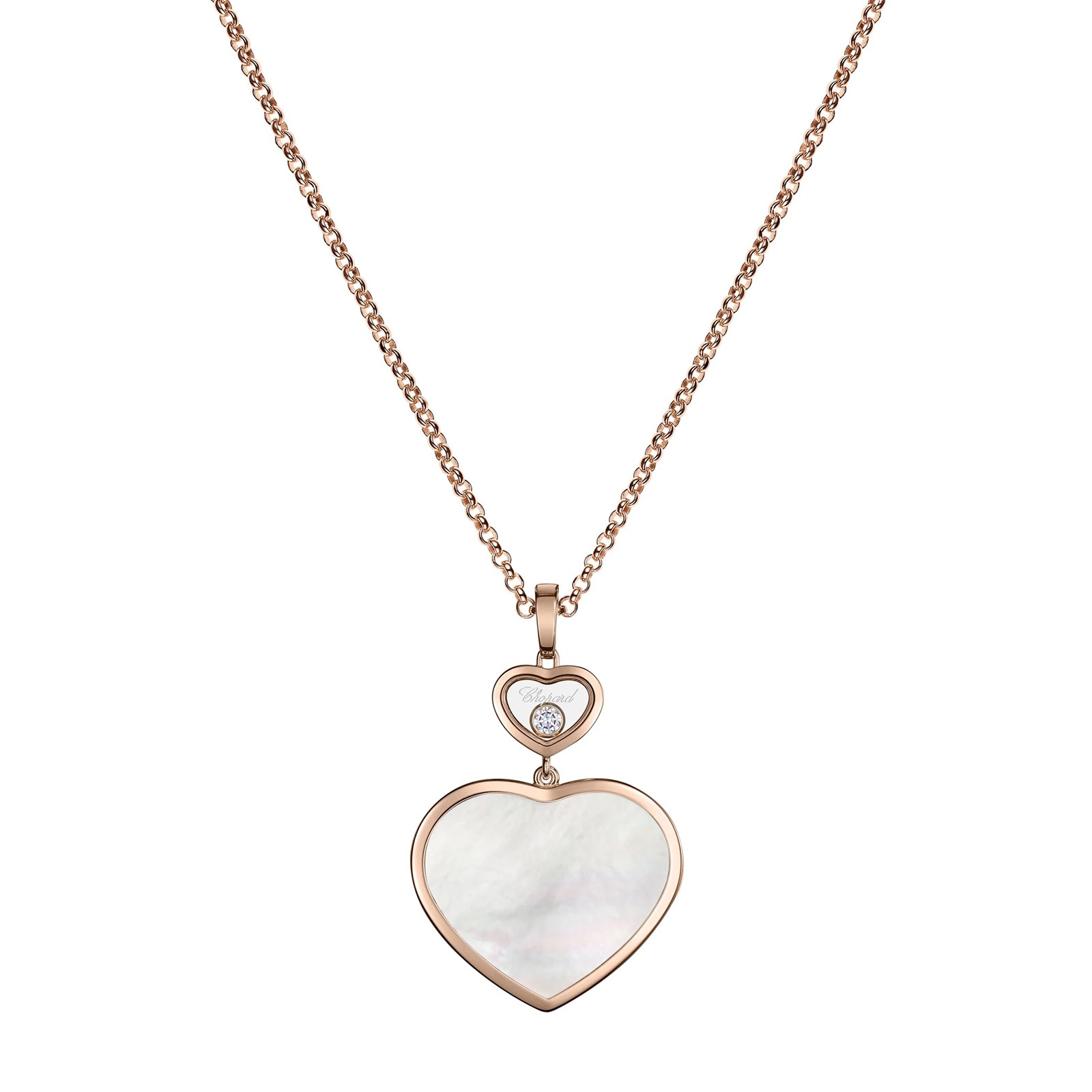 Chopard Happy Hearts Rose Gold Pendant - Mother of Pearl Chopard Happy Hearts Rose Gold Pendant - Mother of Pearl