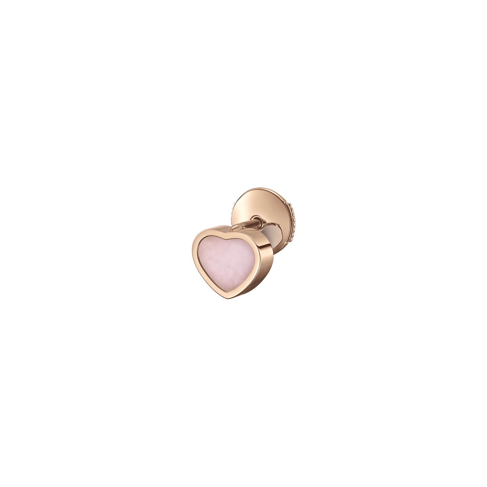 Chopard My Happy Hearts Single Earring, Ethical Rose Gold, Pink Opal Chopard My Happy Hearts Single Earring, Ethical Rose Gold, Pink Opal