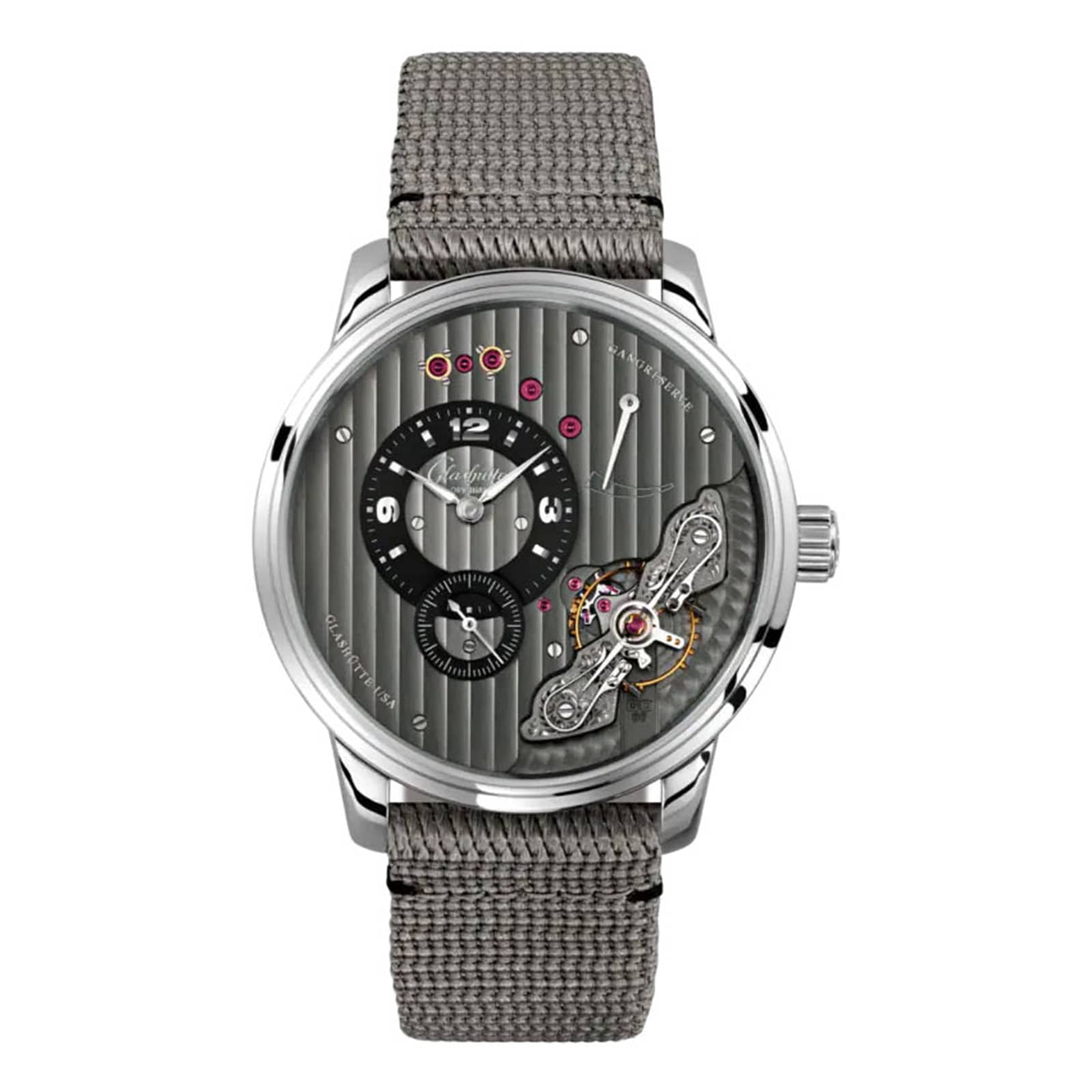 Glashutte Original PanoInverse 42mm Mens Watch Grey