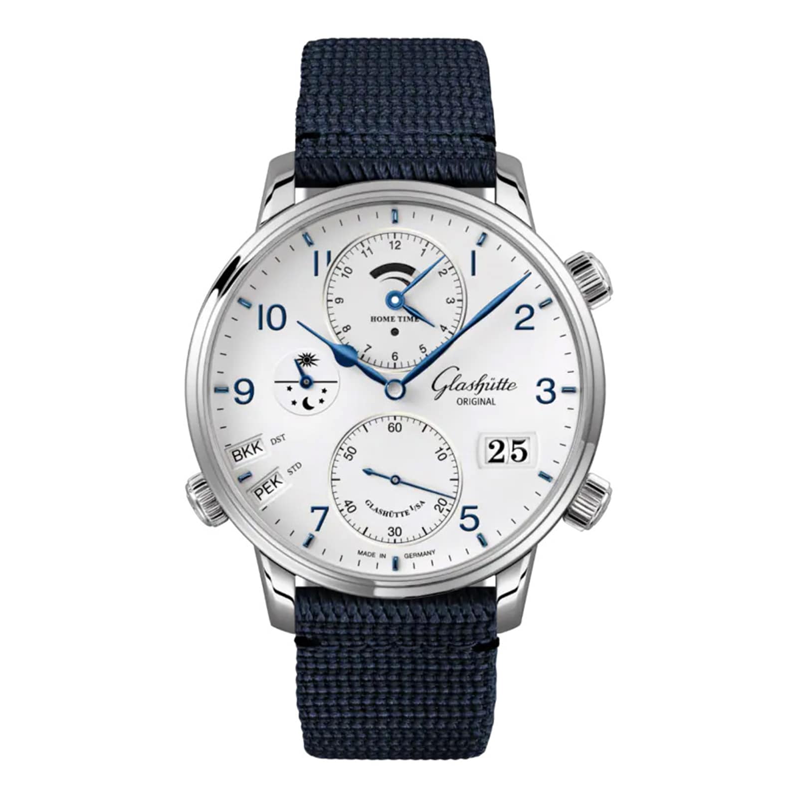Glashutte Original Senator Cosmopolite 44mm Mens Watch White