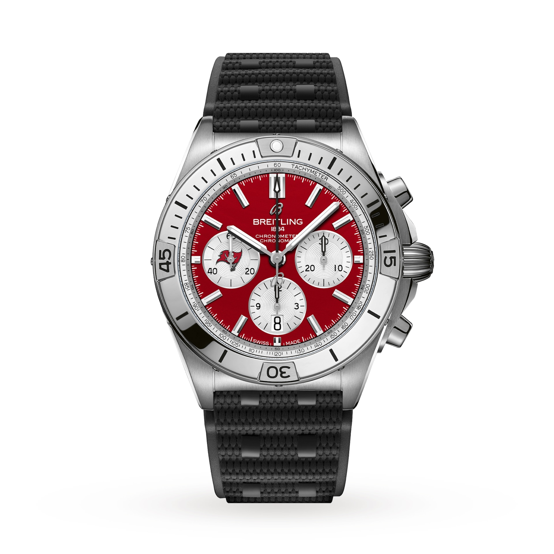 Breitling Chronomat B01 42 Tampa Bay Buccaneers Limited Edition Mens Watch Rubber Breitling Chronomat B01 42 Tampa Bay Buccaneers Limited Edition Mens Watch Rubber
