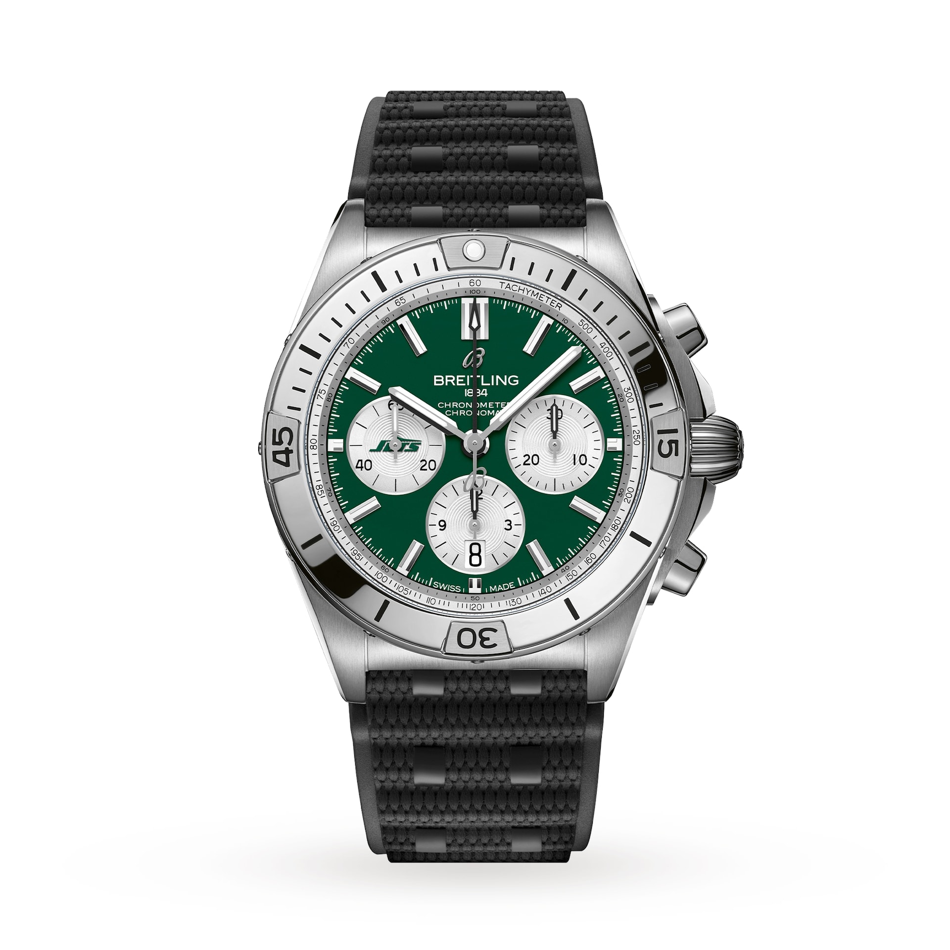 Breitling Chronomat B01 42 New York Jets Limited Edition Mens Watch Rubber Breitling Chronomat B01 42 New York Jets Limited Edition Mens Watch Rubber