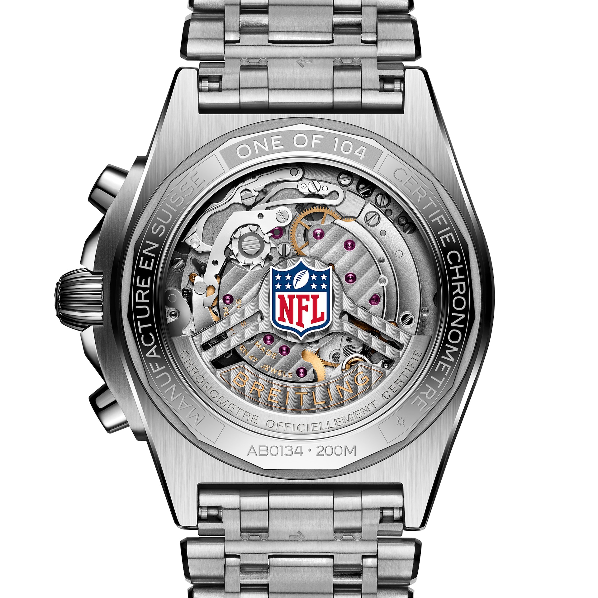 Breitling Chronomat B01 42 Caroline Panthers Limited Edition Mens Watch Stainless Steel Breitling Chronomat B01 42 Caroline Panthers Limited Edition Mens Watch Stainless Steel