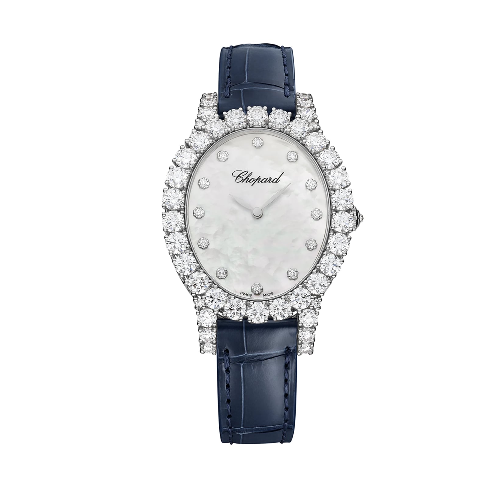 Chopard L'Heure Du Diamant Oval 40 X 34mm, Manual, Ethical White Gold, Diamonds Chopard L'Heure Du Diamant Oval 40 X 34mm, Manual, Ethical White Gold, Diamonds