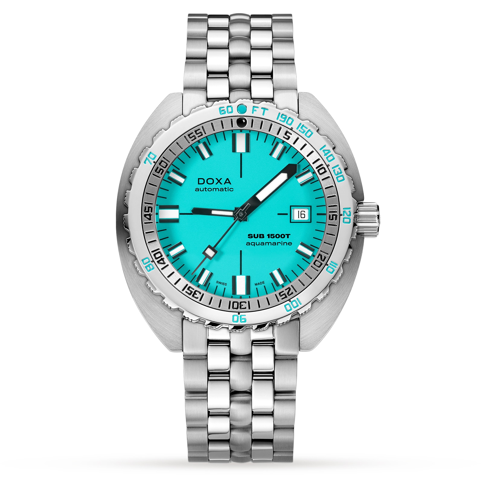 DOXA Sub 1500T Aquamarine Mens Watch 45mm